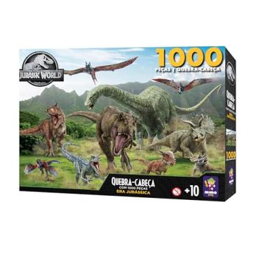 Imagem de Jurassic World, Quebra-cabeça 1.000 peças Era Jurassica, Mimo brinquedos