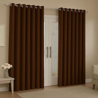 Imagem de Cortina Para Sala Ou Quarto Grande 3,00x2,50 metros Ideal Sala Quarto 