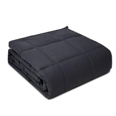 Imagem de Cobertor pesado PRETTY NIGHT Queen Size 5,4 kg cinza escuro