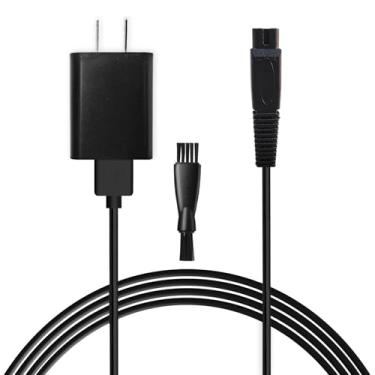 Imagem de Carregador de 5 V compatível com kit de barbeador de cabeça Freebird, adaptador USB para barbeador elétrico, cabo de carregamento com 1 escova de limpeza