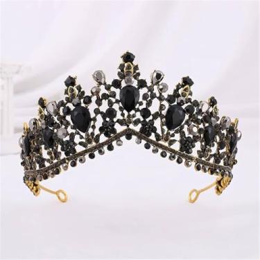 Imagem de Tiara De Noiva De Cristal Strass Diadema Headband Coroa De Casamento Elegante Acessórios De Noiva, Silver EN8, 1 count (Pack of 1)