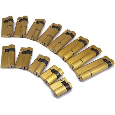 Imagem de Fechadura De Barril De Porta, Fechadura De Cilindro, Abs 1 Pcs Cilindro De Fechadura Inteligente De Impressão Digital Pcs, Material De Cobre, Fechadura De Classe C, Com 3 Chaves, One Color, 85