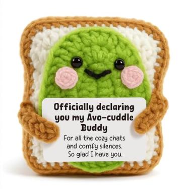 Imagem de Heartfelt Gifting Kindbots Avocado Toast Robot Cozy Friendship Gift | AVO-Cuddle Buddy Present for Best Friend, Roommate, Partner | Sentimental Desk Decor for Boyfriend, Girlfriend
