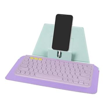 Imagem de Geekria Capa de teclado compacta, capa de viagem de couro vegano com suporte para telefone e tablet, compatível com Logitech Pebble Keys 2 K380s / K380, teclado mágico (Daydream Mint)
