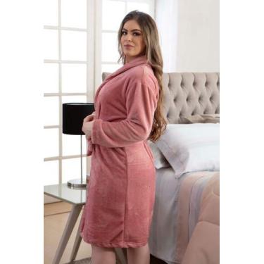 Imagem de Roupão De Microfibra Adulto Plus Size Grande Unissex Cores - Bella Lay