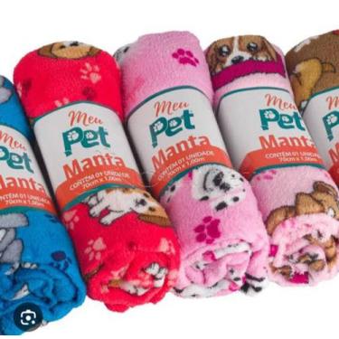 Imagem de Kit 2 Manta Cobertor Pet Fêmea 1,00x0,90 - RBMODASEACESSORIOS