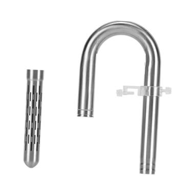 Imagem de Bothyi Entrada para tubo de aquário Lily, tubo de extensão leve de aço inoxidável, resistente e fácil de instalar, conector para de filtro de aquário, 20 Entrada de água