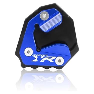Imagem de Compatível com S1000XR S 1000XR S1000 XR 2014-2023, acessórios de motocicleta, placa de suporte, suporte lateral do pé, ampliar extensão (azul 2020-2023)