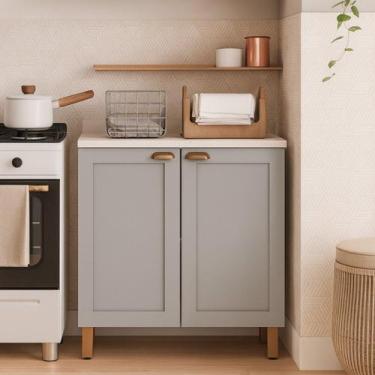 Imagem de Balcão 2 Portas sem Tampo 100% Mdf Americano Provençal Iluminata - Gen