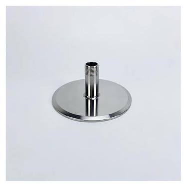 Imagem de WWECCQIJ Adaptador OD119 mm de 4 polegadas 102 mm com rosca macho de 1/5.1 cm, tampa de extremidade tripla de 10.2 cm com rosca macho de 1/5.1 cm aço inoxidável 304