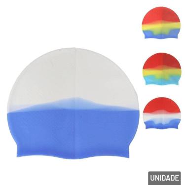 Imagem de Touca de Natação EM Silicone Degrade Colorido - Tudo em Caixa