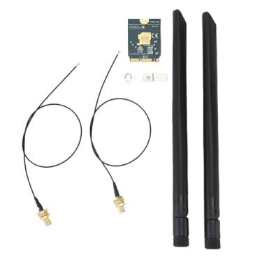 Imagem de Cryfokt Adaptador de Rede Sem Fio WiFi 6E 5.2 M.2 NGFF Placa de 4200Mbps para Laptop, Conectividade Perfeita