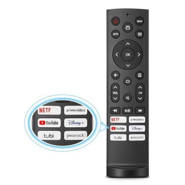 Imagem de Controle remoto de substituição para Hisense Smart Google TV, controle de substituição para TVs Hisense UHD 4K ULED