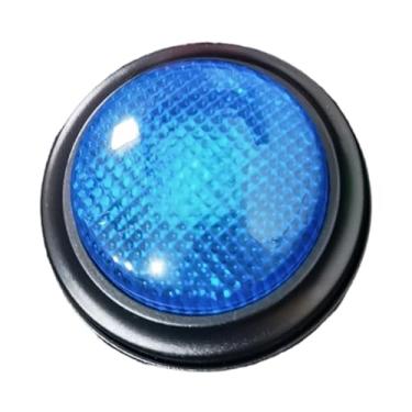 Imagem de harayaa Jogo de perguntas e respostas Beeper Brinquedo educacional portátil Reutilizável Suprimentos para professores Campainha de pressão manual para jogos, Azul