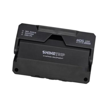 Imagem de Pegciuho Lâmpada LED para Acampamento Ao Ar Livre, Mini Holofote Portátil à Prova D'água com Dimmer para Quintal de Barracas - Nic 8,4 Cm X 5,6 Cm X 3 Cm, Preto