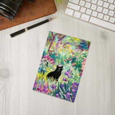 Imagem de Caderno de gato, caderno A5 para anotações de escritório, agenda de 21 x 14,7 cm, agenda de viagem, presentes para amantes de gatos-31