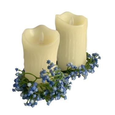 Imagem de 4 Hastes flor Mosquitinho artificial Vibrantes: Flor Artificial Única 