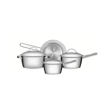 Imagem de Jogo De Panelas Tramontina Allegra Inox Fundo Triplo 4 Peças