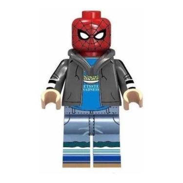Imagem de Boneco Blocos De Montar Homem Aranha Peter Parker Spiderman