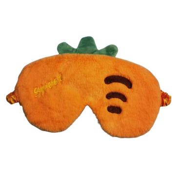 Imagem de Máscara de dormir Sweet Carrot Cartoon Plush para adultos e crianças