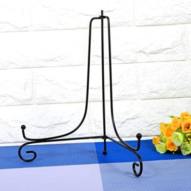 Imagem de Cavalete de ferro, suporte de exibição para placas, molduras, arte, feito de ferro de qualidade, tamanhos disponíveis de 10 a 30 cm (25,4 cm)