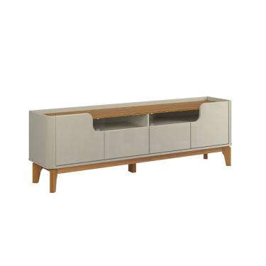 Imagem de Rack Estante Flip 1.8  4 Portas Para TV Até 70 Polegadas Off White com Camaru