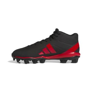 Imagem de adidas Tênis masculino Adizero Impact.2 Molded American Football, Preto/Team Power Red/Black, 44