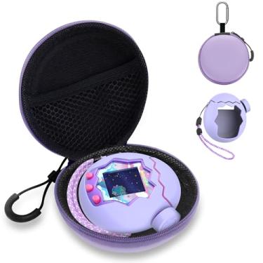 Imagem de FIOPAZ Large Carrying Case and Silicone Case for Tamagotchi Paradise, Drop-Proof Protective for Tamagotchi Paradise Accessories with Body Cover, Lid Shell, Knob Cap, Lanyard & Keychain (Purple)