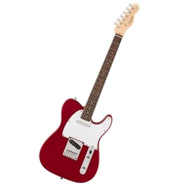 Imagem de Guitarra elétrica Squier by Fender Coleção Debut Telecaster, escala Laurel, palheta branca, Dakota Red