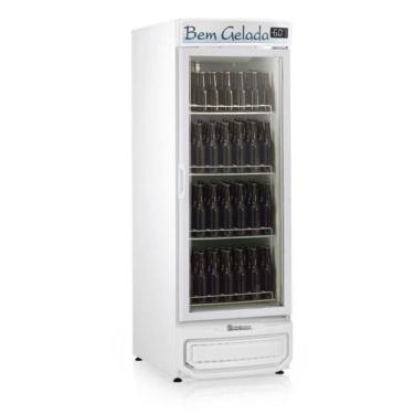 Imagem de Cervejeira Vertical com Porta de Vidro 572 Litros GRB57V Branco Gelopar 220V