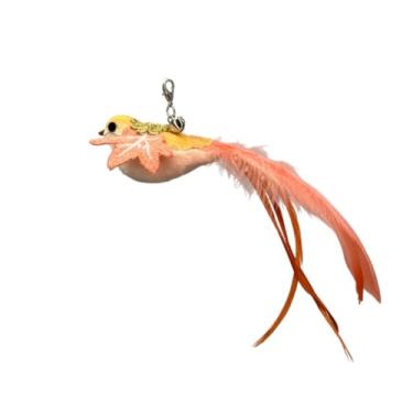 Imagem de Luzhengyang Recargas de varinha Feather Cat Teaser – Cabeças inspiradas em pássaros naturais, acessórios de brinquedo de gato para brincadeiras interativas (pacote com 5) (refil Wutong Phoenix)