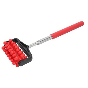 Imagem de Zerodis Rolo Muscular Telescópico Saúde Beleza Cuidados Pessoais Produtos de Massagem Produtos de Massagem Massageador de Cabeça Confortável Rotação 360 para Alívio de Dores Nas Costas e Relaxamento Muscular (Vermelho)