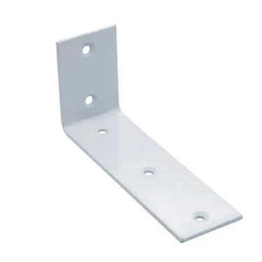 Imagem de Canto grande de 2,5 mm de espessura, ângulo reto de 90 graus, mais ângulo fixo alongado, ferro em forma de L, suporte de prateleira triangular