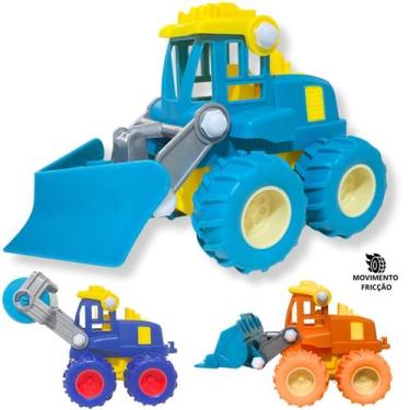 Imagem de Trator De Brinquedo A Fricção Rodas Emborrachadas Resistente - Europio