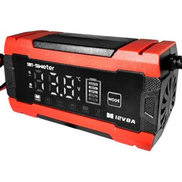 Imagem de Carregador de bateria veicular 12 volts 8a display lcd - ENG