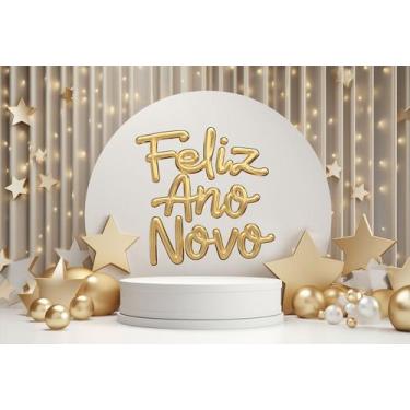 Imagem de Fundo Fotográfico Ano Novo Cenário Tecido 1,20 x 1,70m - Fadrix, FANV0