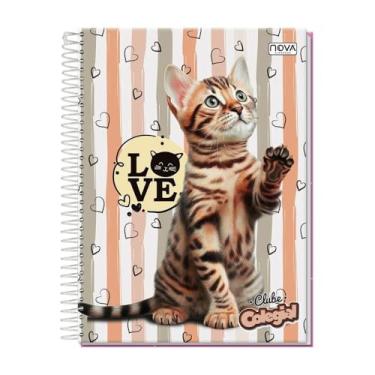 Imagem de Caderno Universitário 160 Folhas Espiral Capa Dura Capa Animal Pets Cute – Espiral – Linha Escolar – Anotações, Escola, Faculdade e Escritório (Linha Premium). (2)