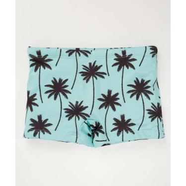 Imagem de Sunga Infantil Estampa Coqueiros MR Tam 4 a 10-57083, Azul, 4