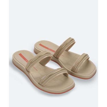 Imagem de Rasteirinha Feminina Slide Glow Ipanema-42031, Bege, 36