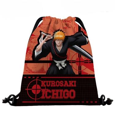 Imagem de Mochila com cordão Anime Bleachs Kurosaki Ichigo Print
