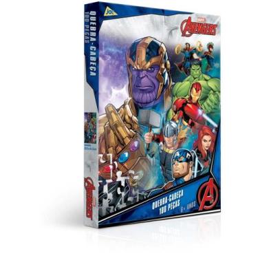 Imagem de QUEBRA-CABECA Cartonado Vingadores 100PCS - Toyster