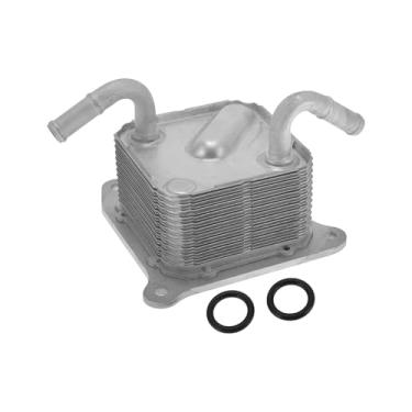 Imagem de Partuto Resfriador de óleo do motor para Nissan Sentra 2013-2018 L4 1.8L Radiador de óleo Trans Cooler Anel de borracha No.216063JX0A Liga de alumínio 1 conjunto carro