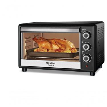 Imagem de Forno Elétrico Mondial Family II Preto/Inox 1600W 42L FRN-42-B 220V