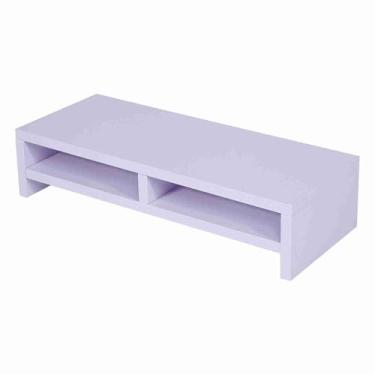 Imagem de HEEPDD Riser de Monitor de Mesa, Design que Economiza Espaço, Suporte de Computador de 2 Camadas, Ideal para Escritório e Uso Doméstico Riser de Monitor de Mesa, Placa de Partículas de Madeira,