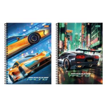 Imagem de Caderno Espiral Universitario Capa Dura 20M Foroni Cross Racing 2X320fls