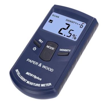 Imagem de Jopwkuin Detector de água de Madeira Testador Versátil de Vazamento para Papel de Construção de Parede de Concreto Umidade do Ar - Display Retroiluminado para Porões Escuros, Testador de água de