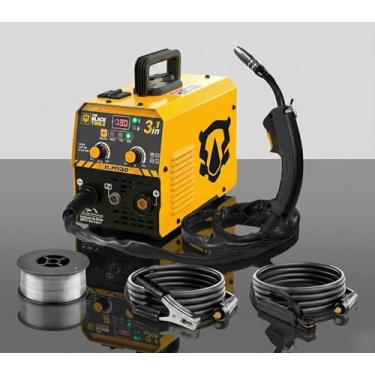 Imagem de Máquina De Solda Inversora Mig 130a Sem Gás 3 Em 1 Tig Lift Mma Eletrodo Com Acessórios Ilm130 Prime Mig The Black Tools