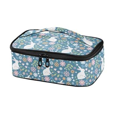 Imagem de Joisal Lancheira fofa de coelho branco para homens, pequena e portátil, bolsa de lanche para escritório, trabalho, piquenique