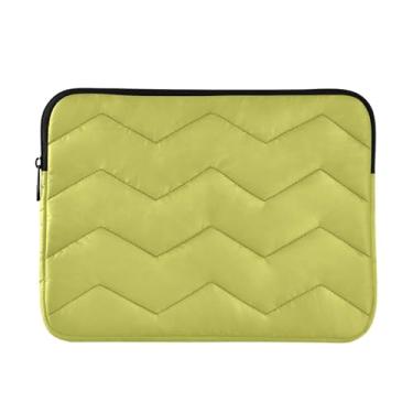 Imagem de Mustard Capa fina e leve para laptop, capa de transporte durável para tablet de viagem de trabalho, bolsa de computador para homens, de 13 a 14 polegadas