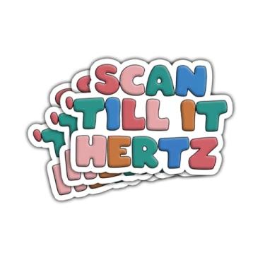 Imagem de Adesivo Scan Till It Hertz, 3 peças, ultrassonografia, ultrassom, presentes, digitalização, hertz, Rad Tech Week, presente, ultrassonografia, radiologia, tecnologia, decalque para laptop, garrafa de